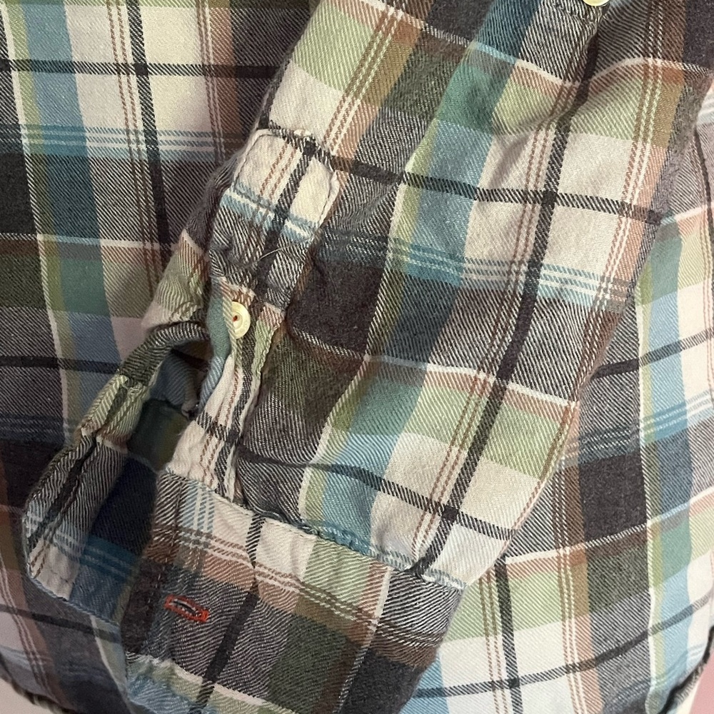 Johnny Was Workshop BOHO Embroidered Plaid Top - Picture 9 of 16